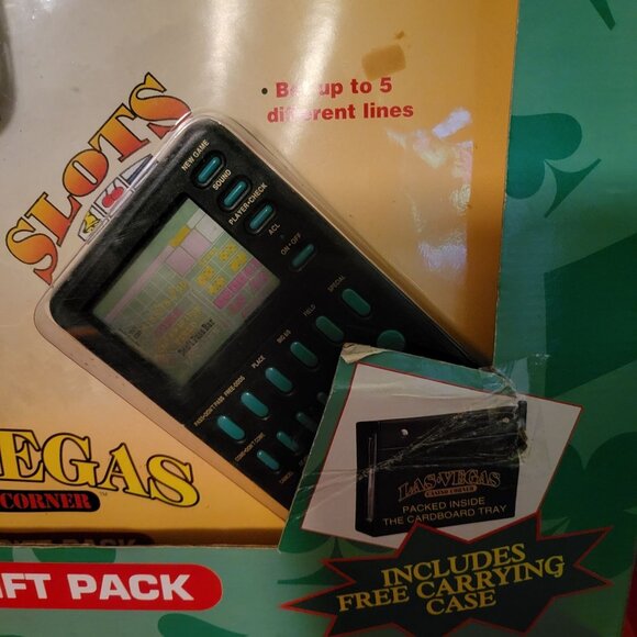 Las Vegas Casino Micro Games Gift Pack Handheld Games Poker Craps Blackjack Slot - Picture 10 of 12